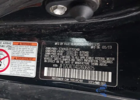 2013 Subaru Brz Limited из США, поврежденный, VIN JF1ZCAC14D2606815